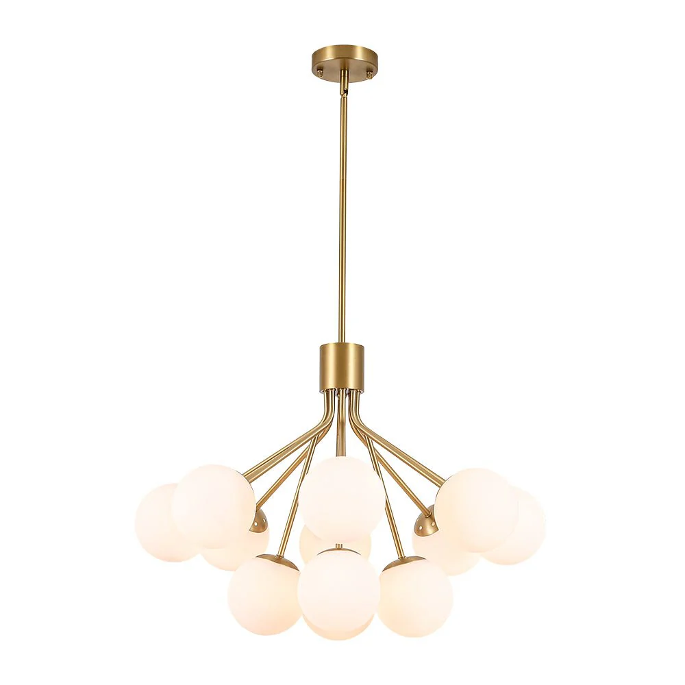 Bouquet Tiered Sputnik Pendant Frosted Glass Bubble Chandelier - Image 3
