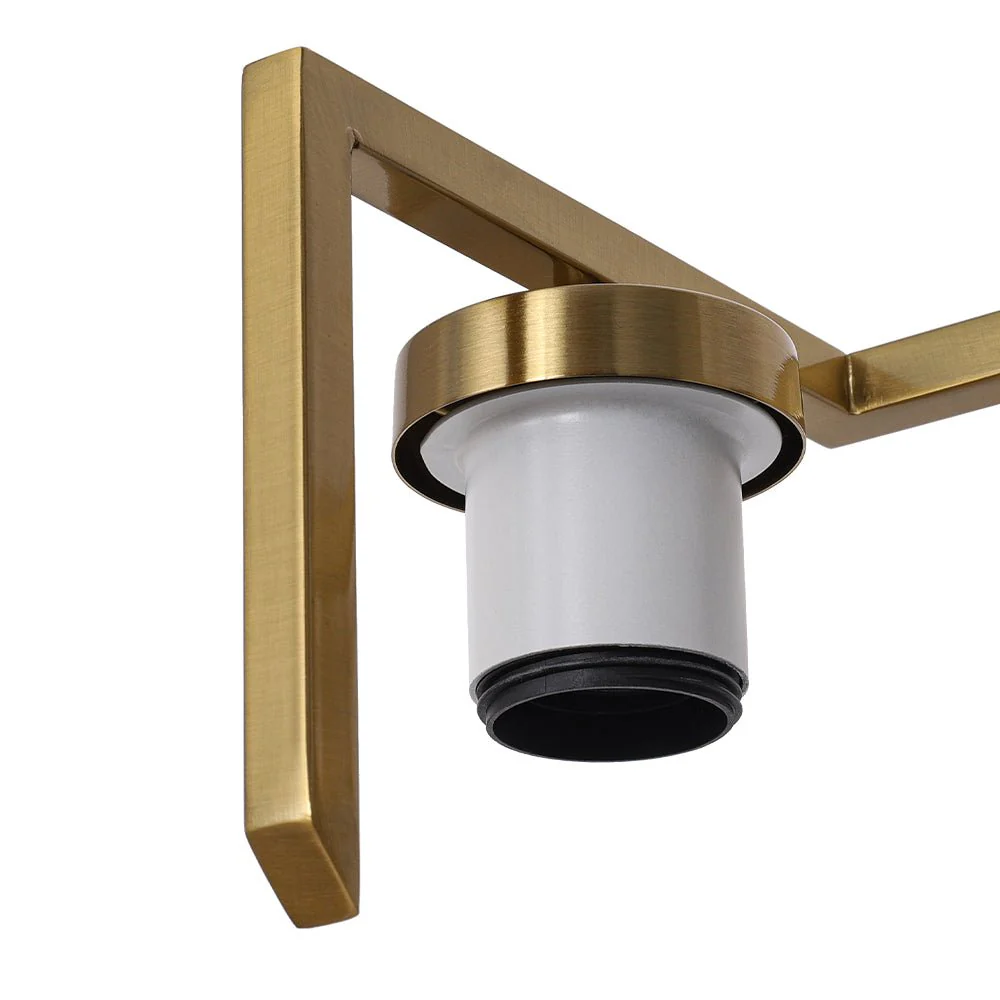 Brass 3-Light Frosted Glass Cylindrical Shade Vanity Wall Sconce - Image 12