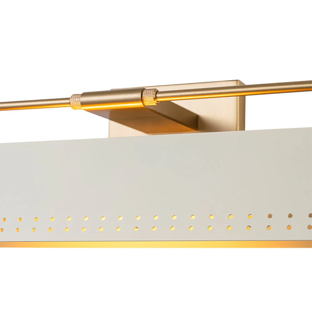 Brass Beige Iron Rectangle Shade Vanity Sconce Picture Light - Image 10