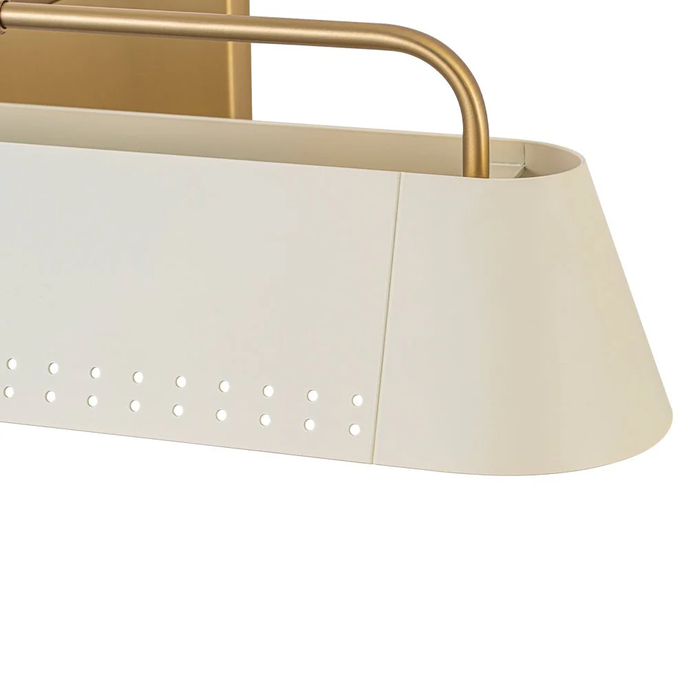Brass Beige Iron Rectangle Shade Vanity Sconce Picture Light - Image 11
