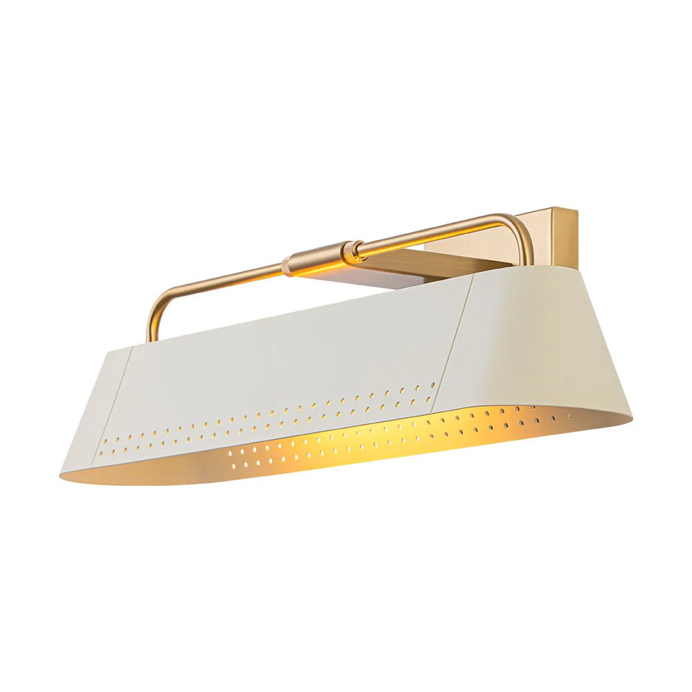Brass Beige Iron Rectangle Shade Vanity Sconce Picture Light - Image 4