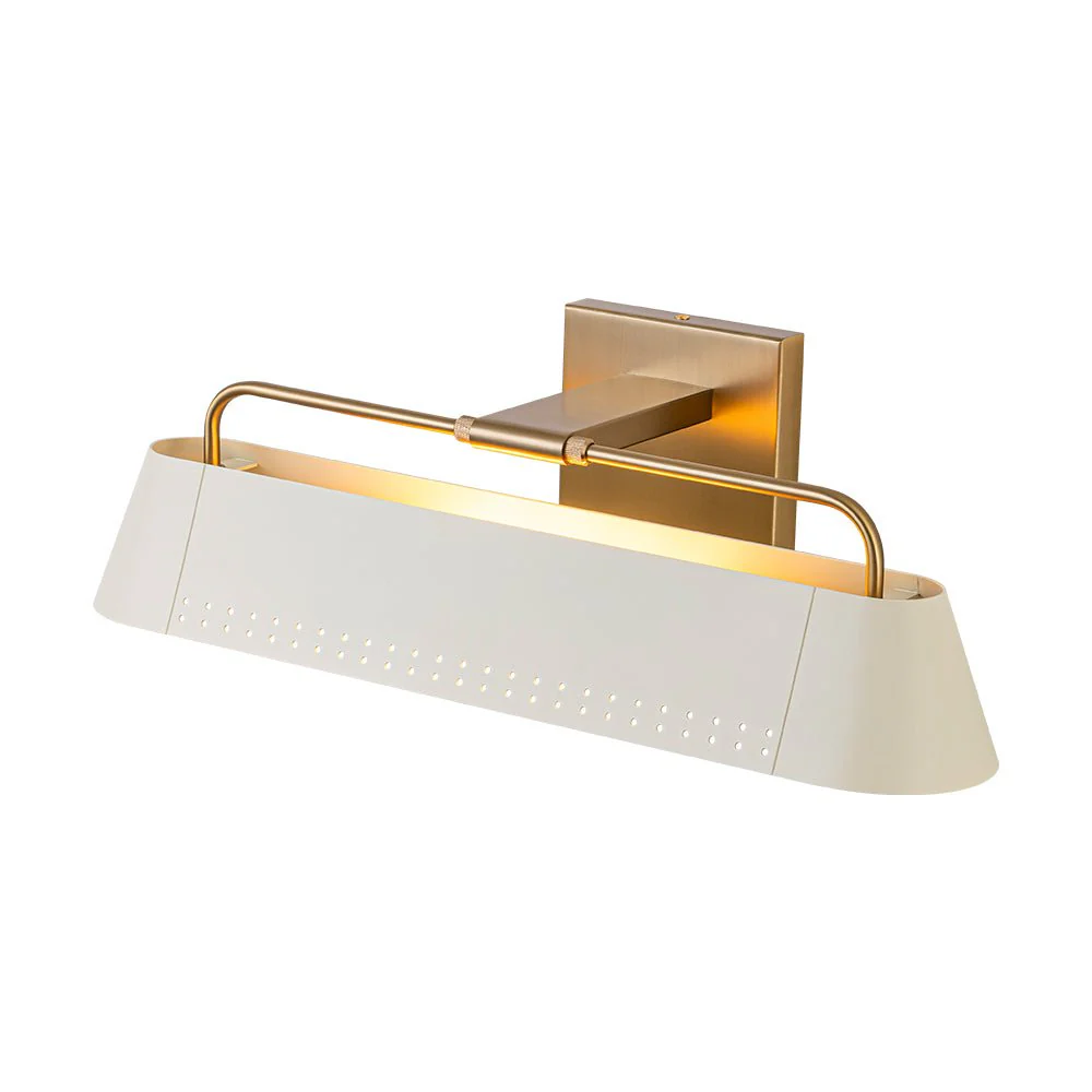Brass Beige Iron Rectangle Shade Vanity Sconce Picture Light - Image 5