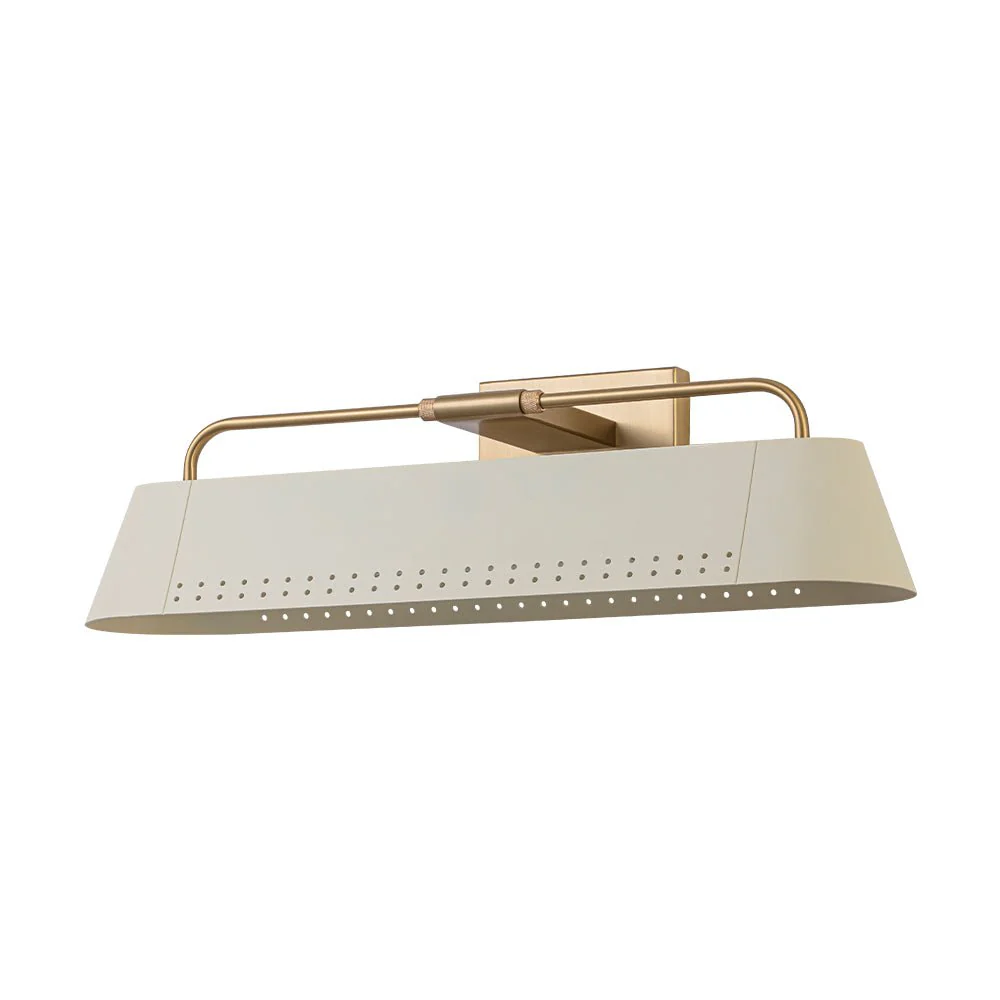 Brass Beige Iron Rectangle Shade Vanity Sconce Picture Light - Image 7
