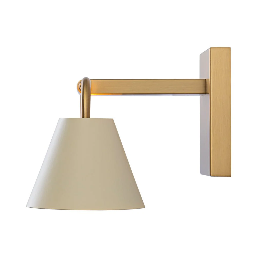 Brass Beige Iron Rectangle Shade Vanity Sconce Picture Light - Image 8