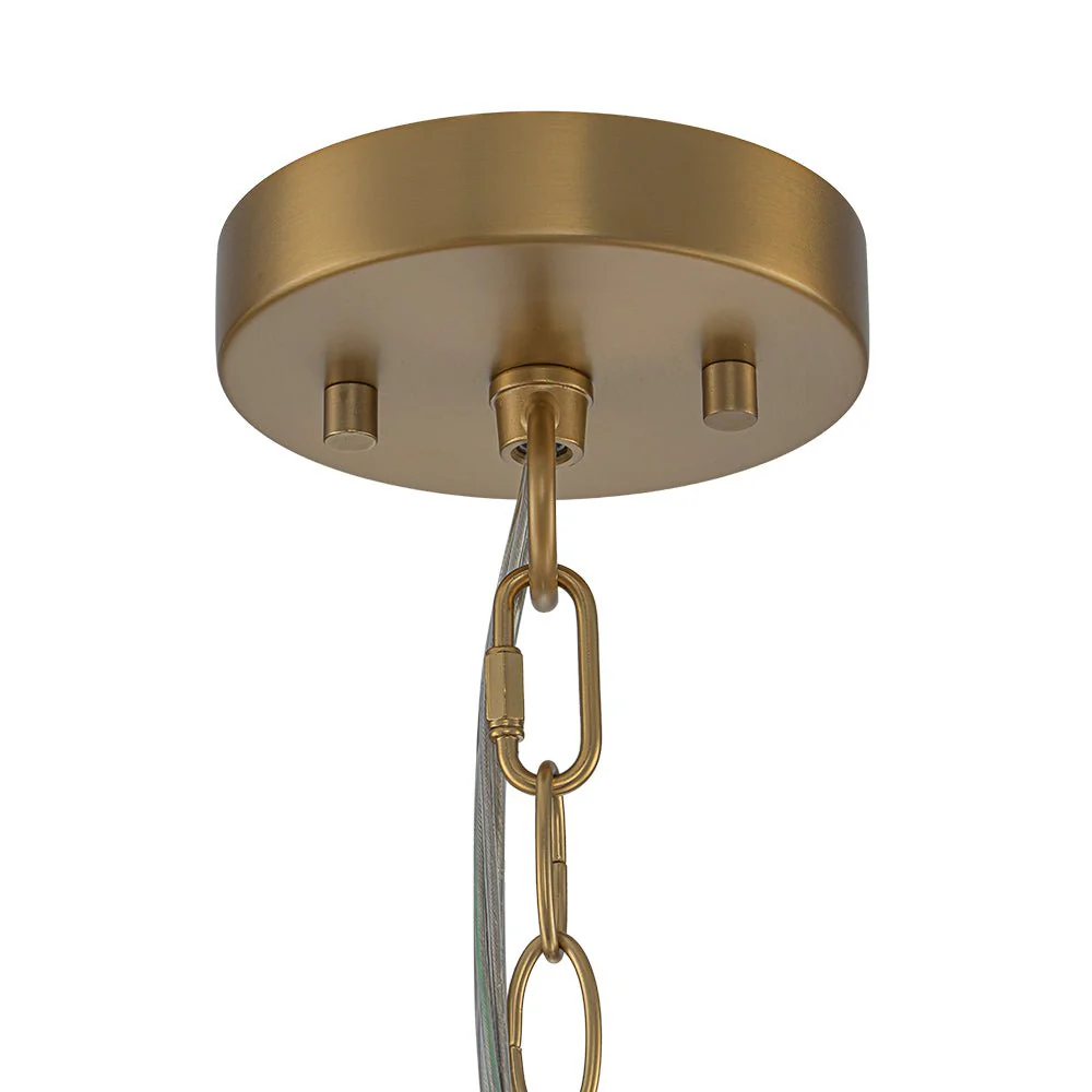 Brass Clear Glass Geometric Cube Lantern Pendant Light - Image 13