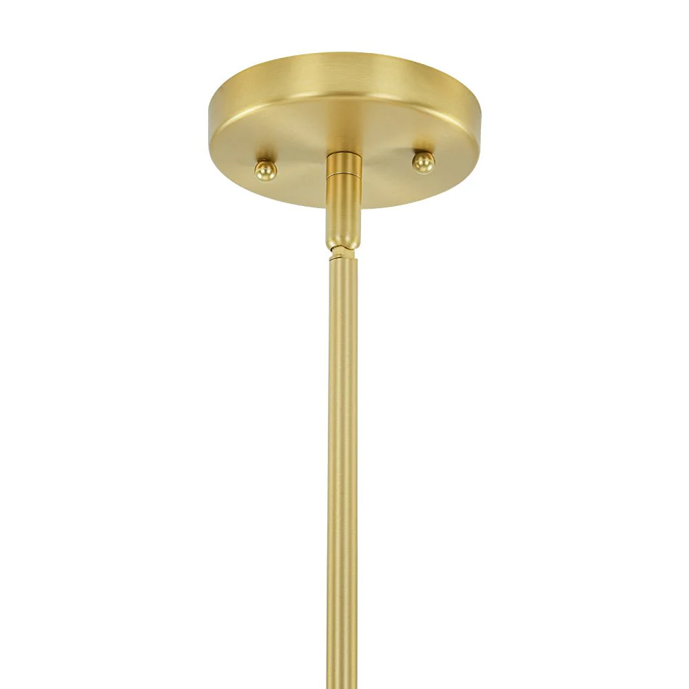 Brass Halo Shine Opal Glass Bubble Ring Chandelier - Image 15