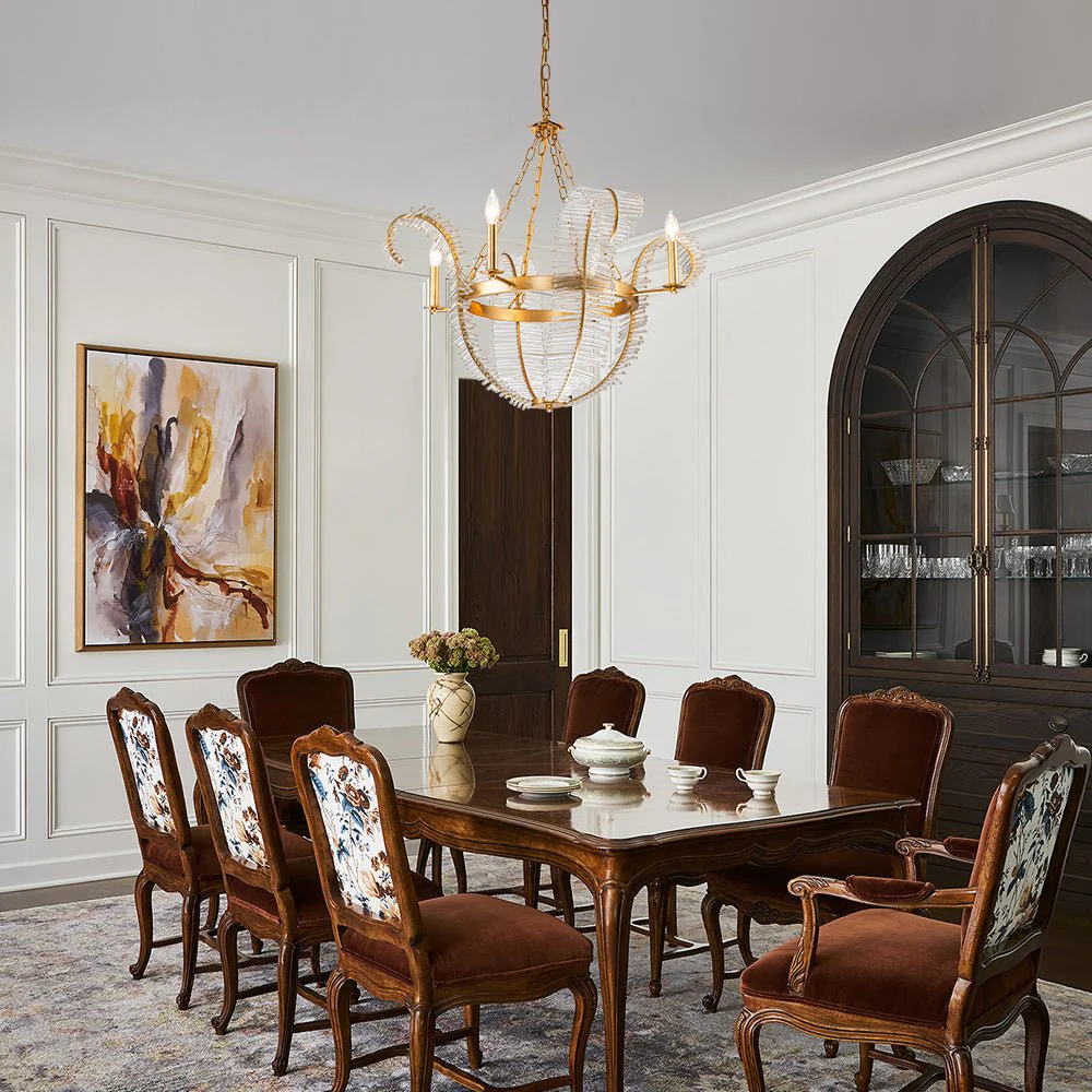 Chic Antique Crystal Floral Chandelier - Image 10