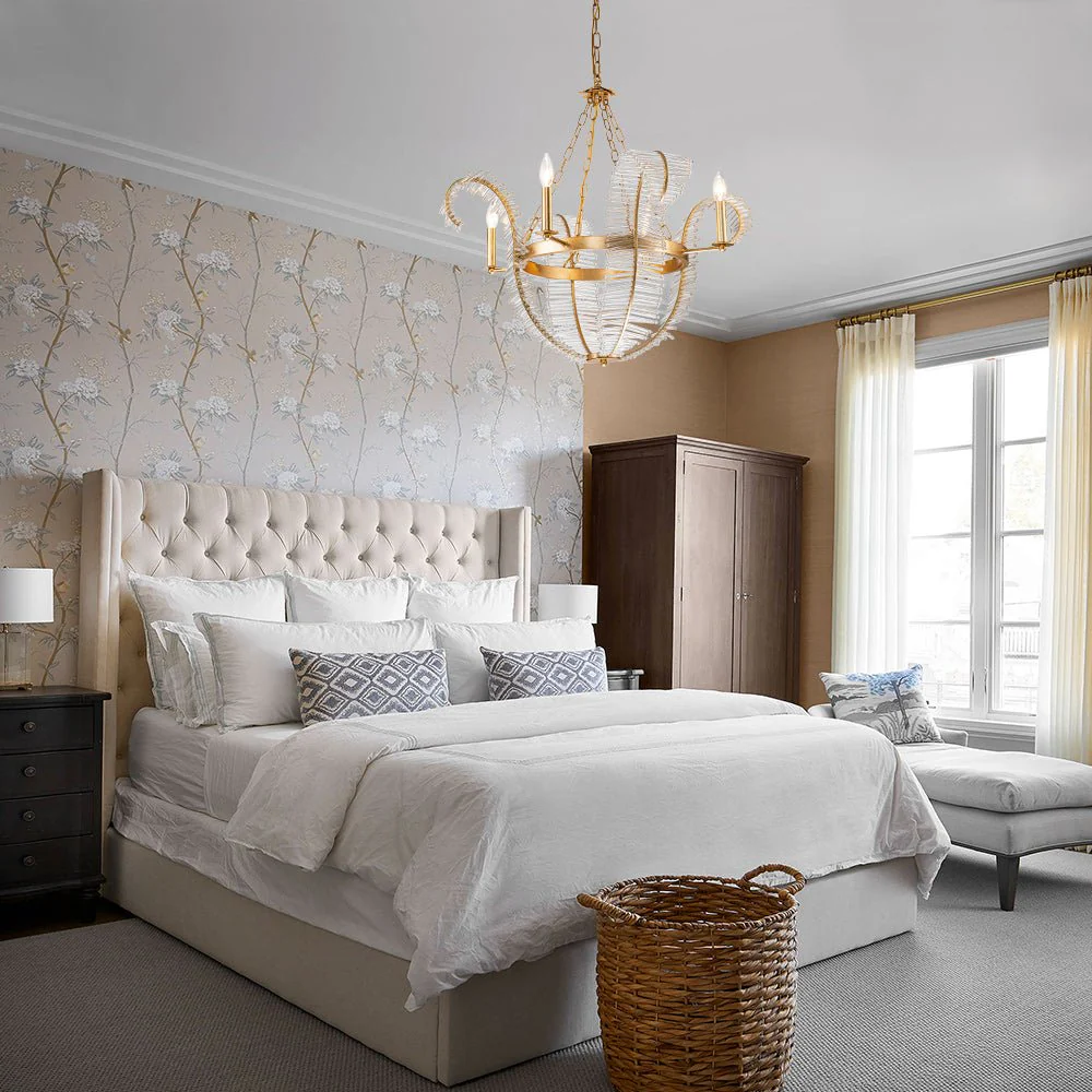 Chic Antique Crystal Floral Chandelier - Image 11
