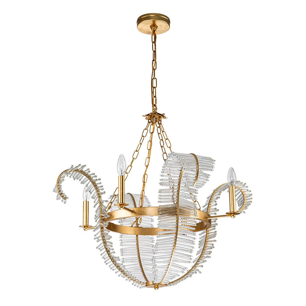 Chic Antique Crystal Floral Chandelier - Image 14