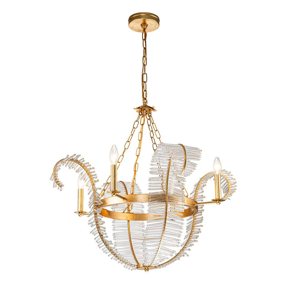 Chic Antique Crystal Floral Chandelier - Image 19