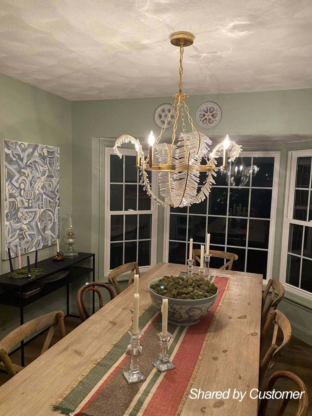 Chic Antique Crystal Floral Chandelier - Image 4