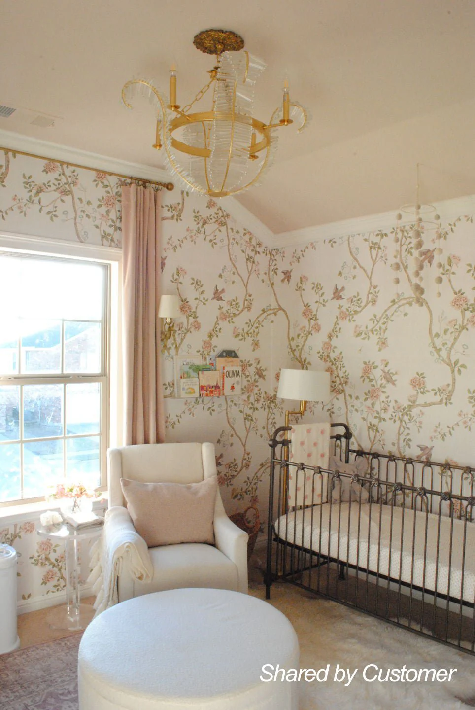 Chic Antique Crystal Floral Chandelier - Image 5
