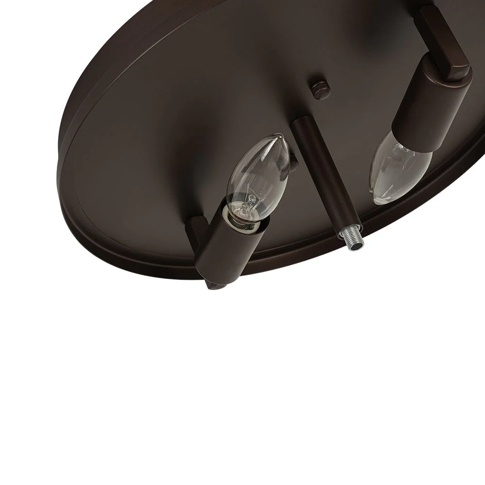 Clear Crackled Glass Drum Flush Mount Light - Image 14