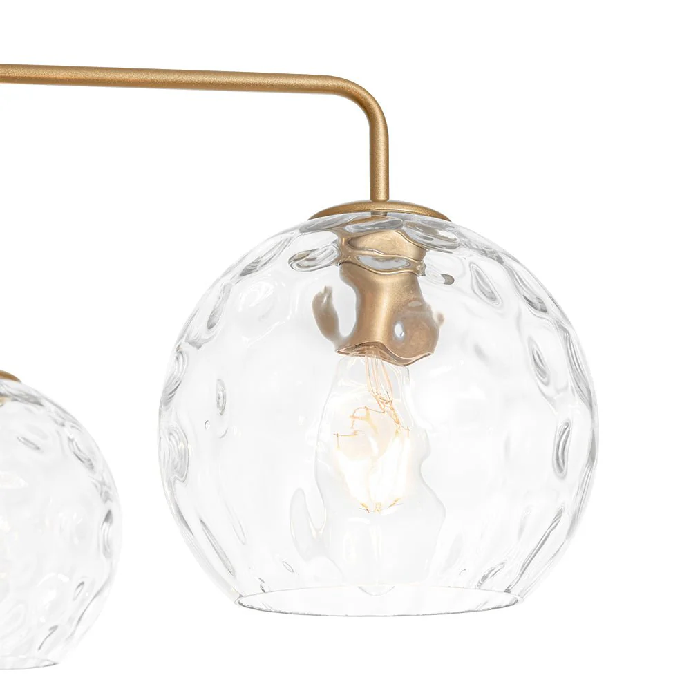 Clear Hammered Glass Globe 5-light Round Sputnik Chandelier - Image 12
