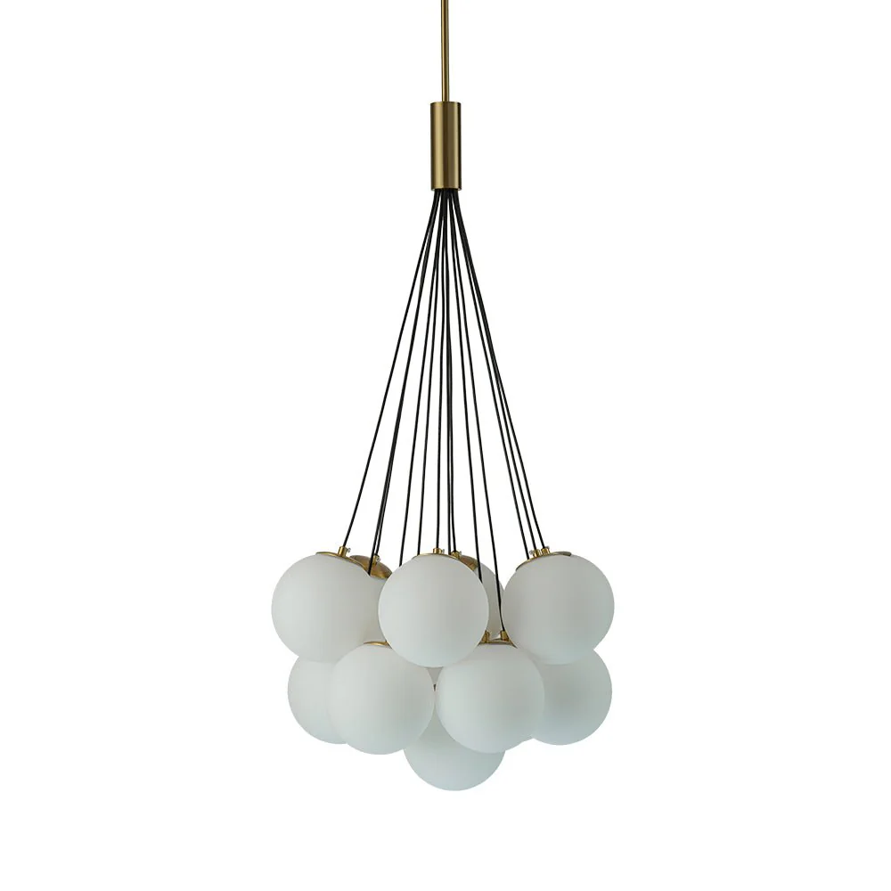 Cloud Style Opal Glass Cluster Bubble Chandelier Pendant Light - Image 10