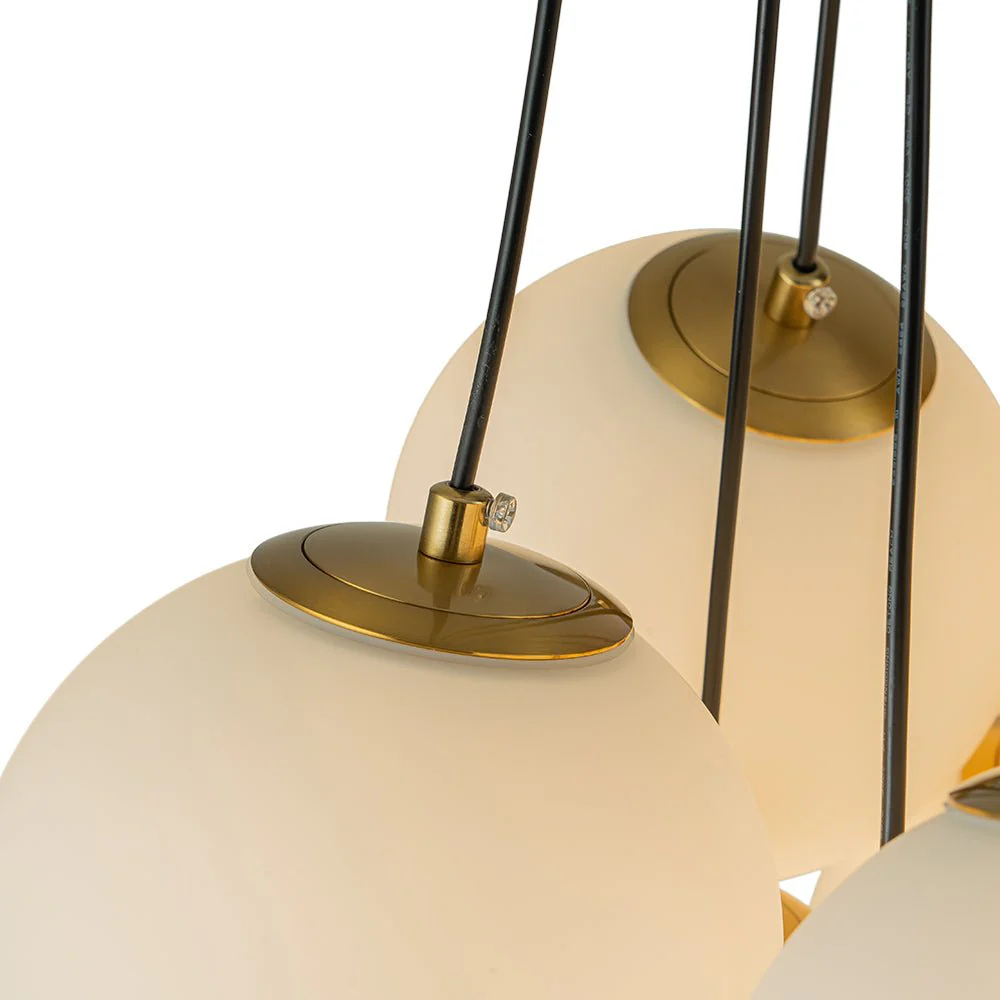 Cloud Style Opal Glass Cluster Bubble Chandelier Pendant Light - Image 16
