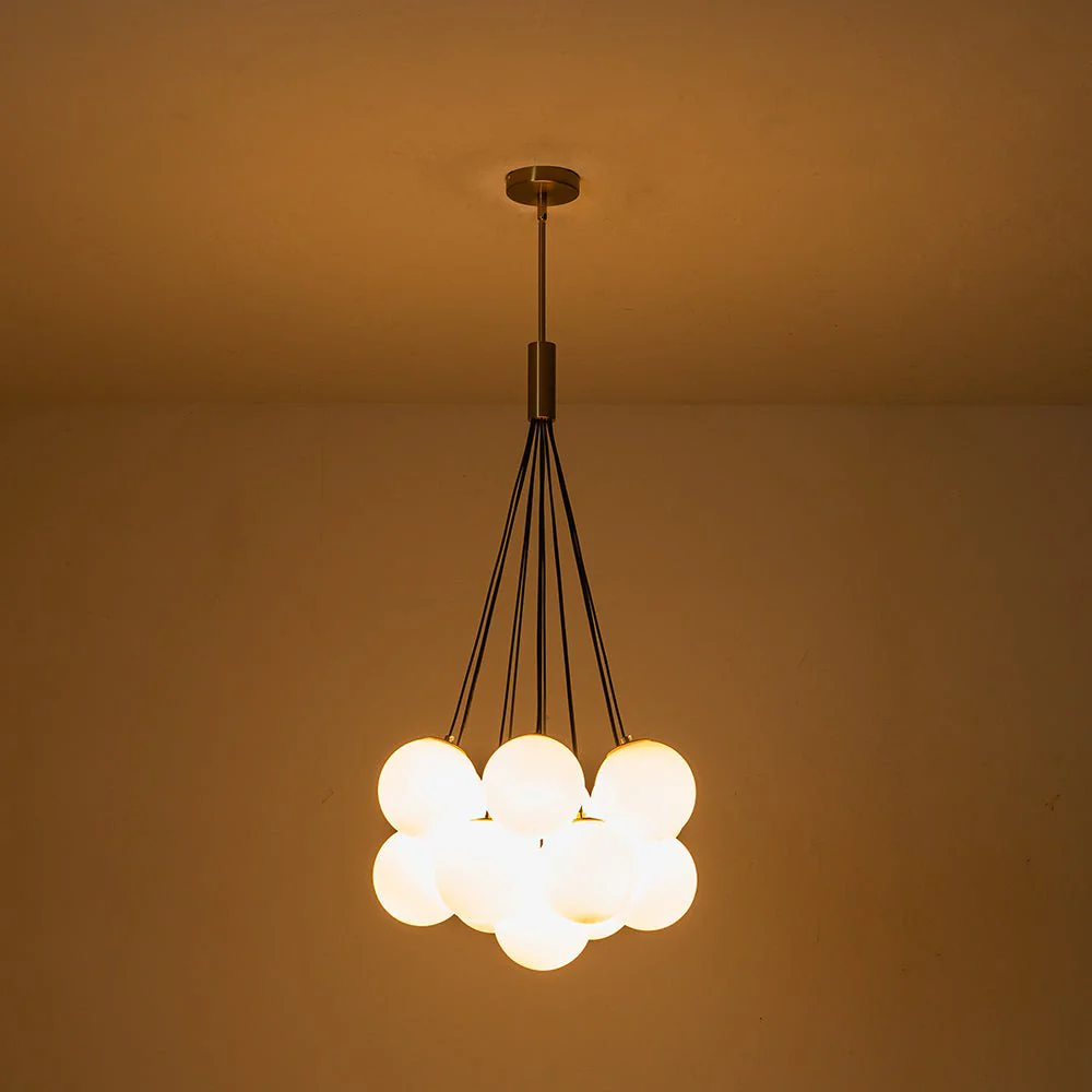 Cloud Style Opal Glass Cluster Bubble Chandelier Pendant Light - Image 19