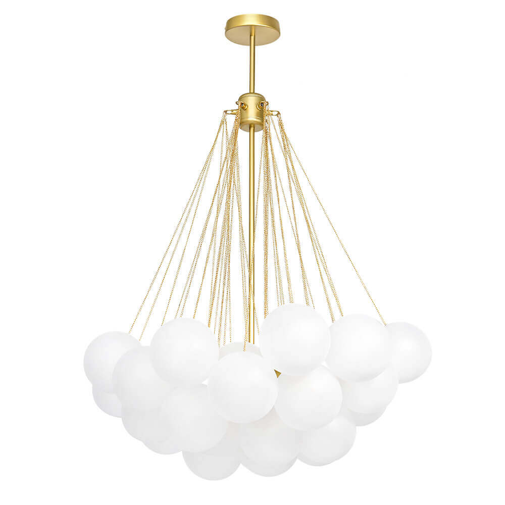 Cluster Frosted Glass Bubble Chandelier - Image 12
