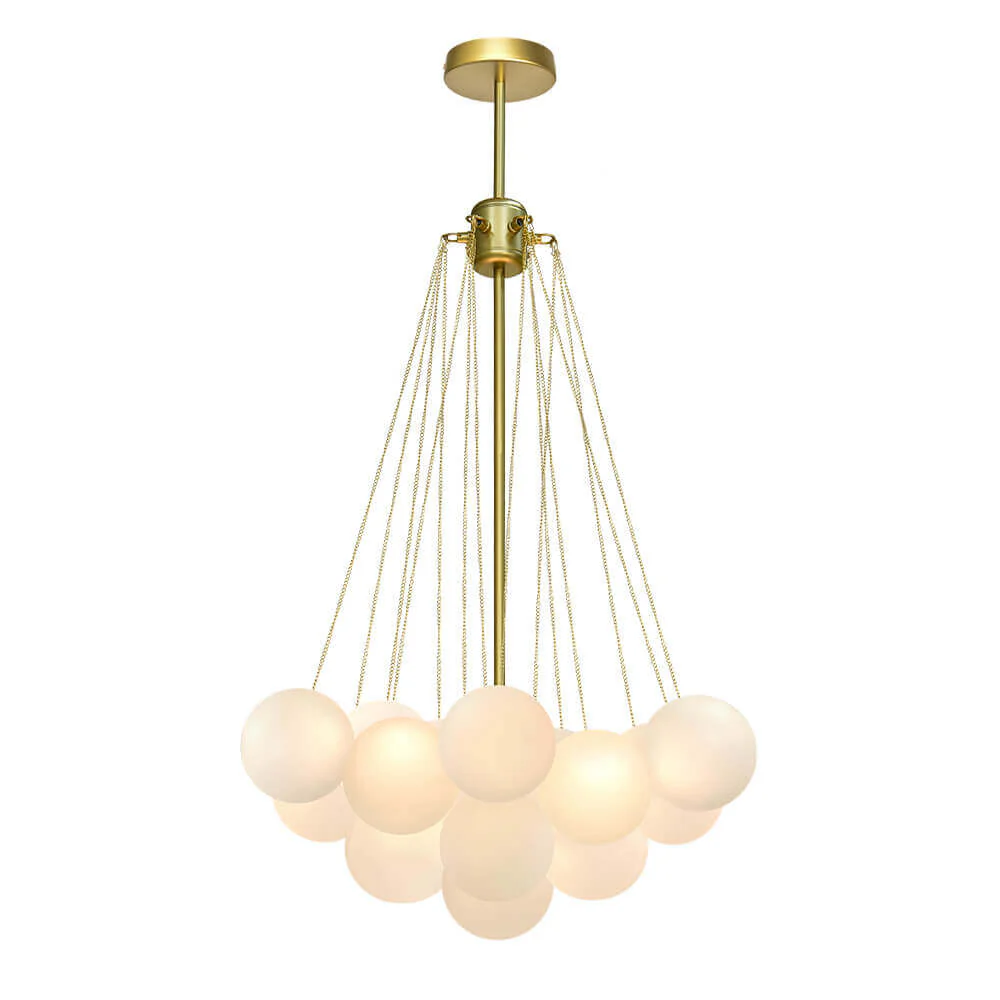Cluster Frosted Glass Bubble Chandelier - Image 15