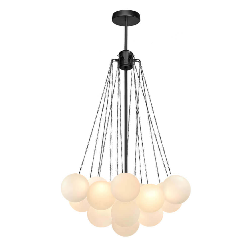 Cluster Frosted Glass Bubble Chandelier - Image 17
