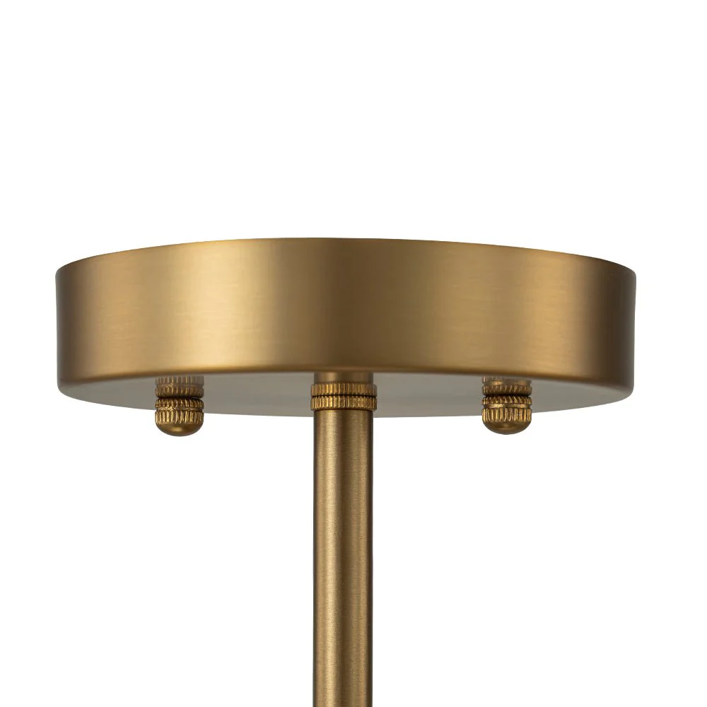 Cluster Rippled Textured Glass Bubble Semi Flush Chandelier - Image 19