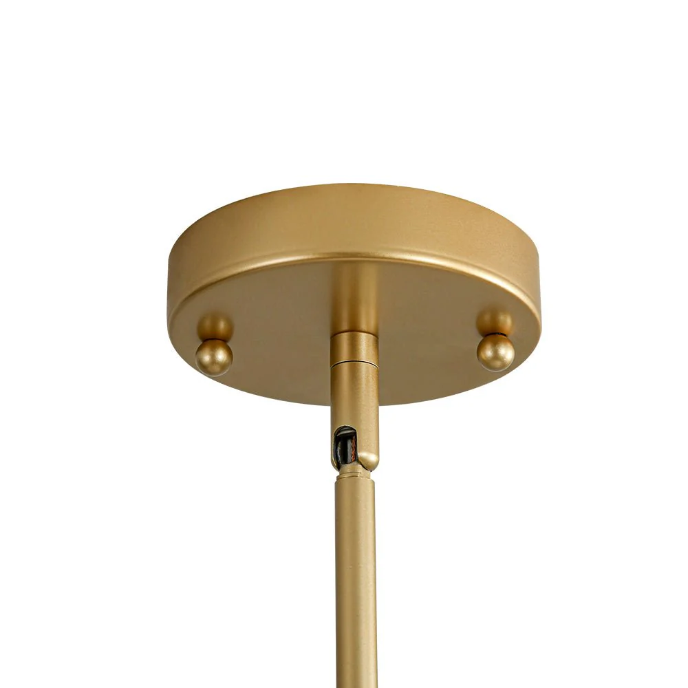 Brass Conical Woven Thread Cage Pendant Light - Image 13