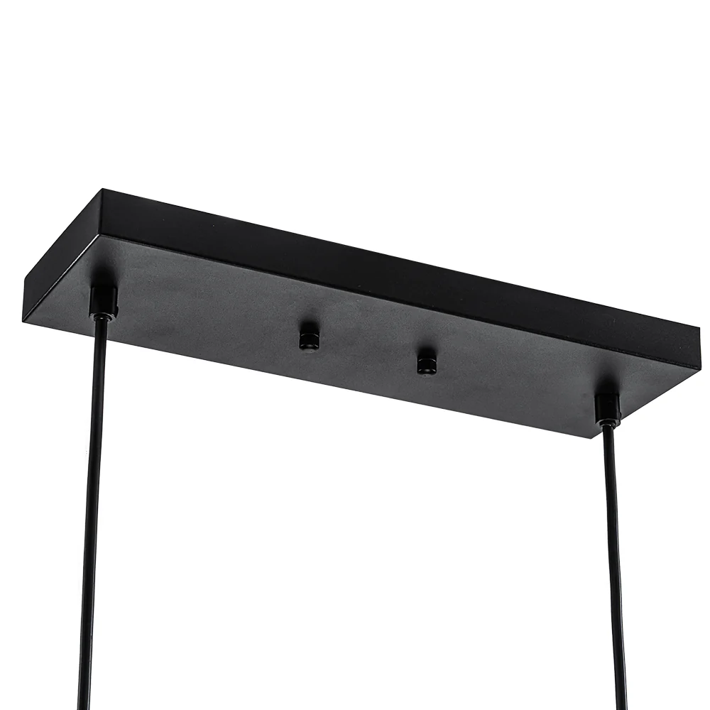 Contemporary 3-Light Gradual Smoked Glass Island Chandelier - Image 17