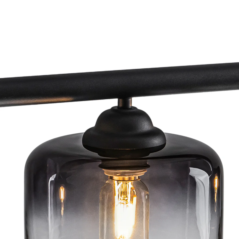 Contemporary 3-Light Gradual Smoked Glass Island Chandelier - Image 18