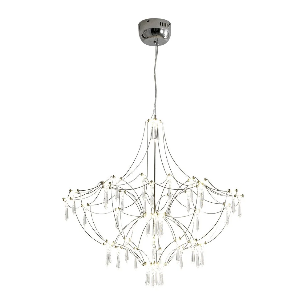 Contemporary Glam Starry Geometric LED Crystal Chandelier - Image 9