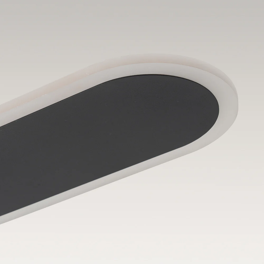 Contemporary Long Oval Warm Dimmable LED Ceiling Light - Image 11