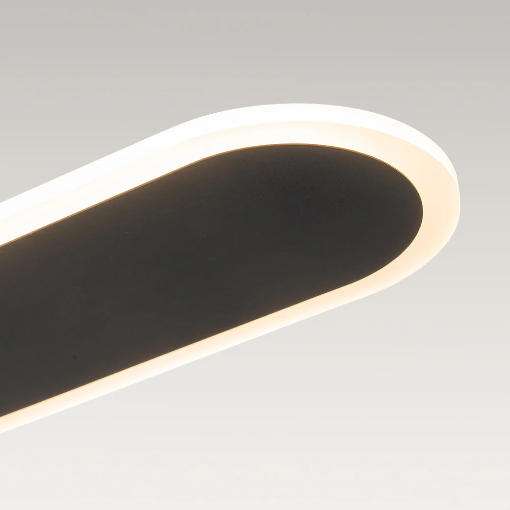 Contemporary Long Oval Warm Dimmable LED Ceiling Light - Image 15