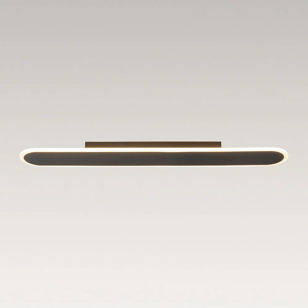 Contemporary Long Oval Warm Dimmable LED Ceiling Light - Image 7