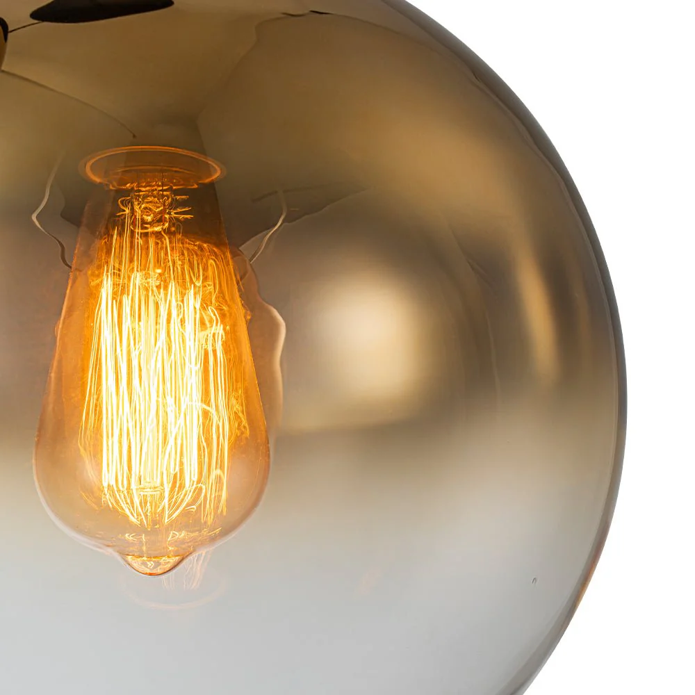 Contemporary Polished Gradual Glass Globe 3-Light Pendant - Image 19