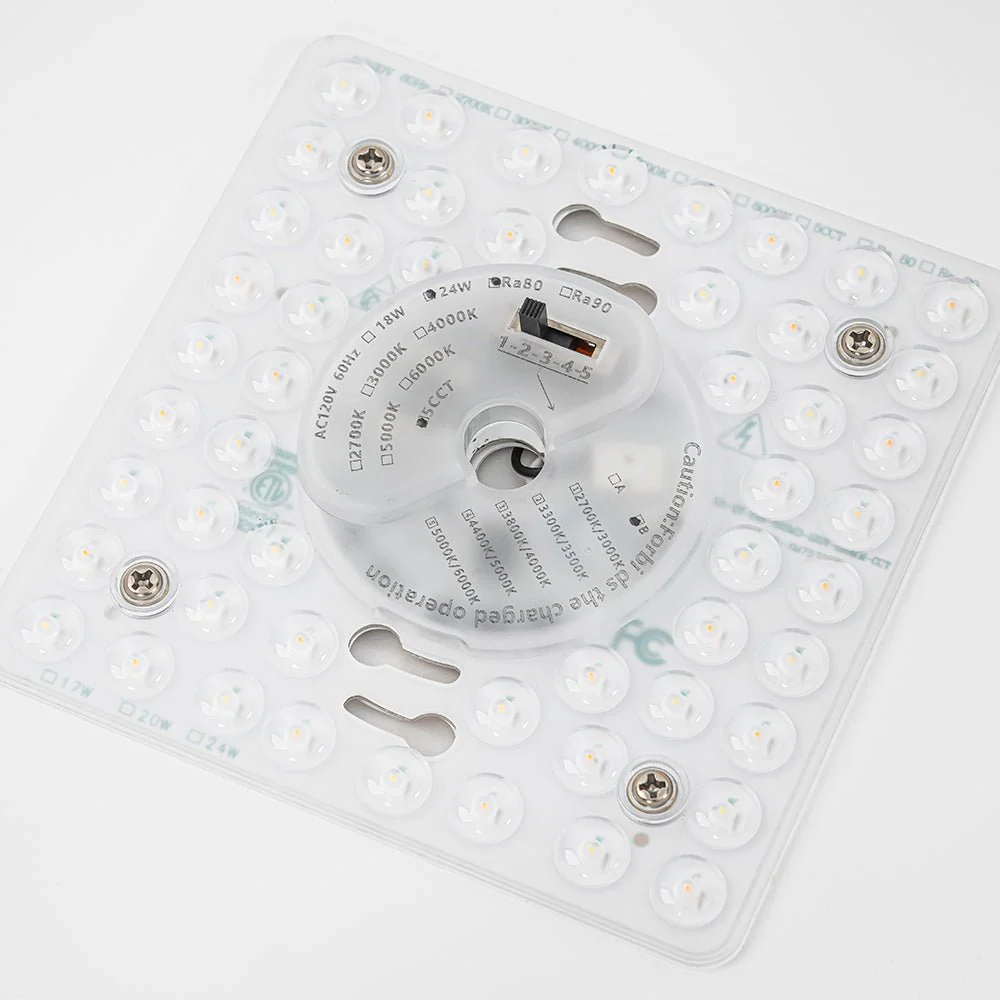 Contemporary Wood Round Dimmable LED Ceiling Light - Image 19
