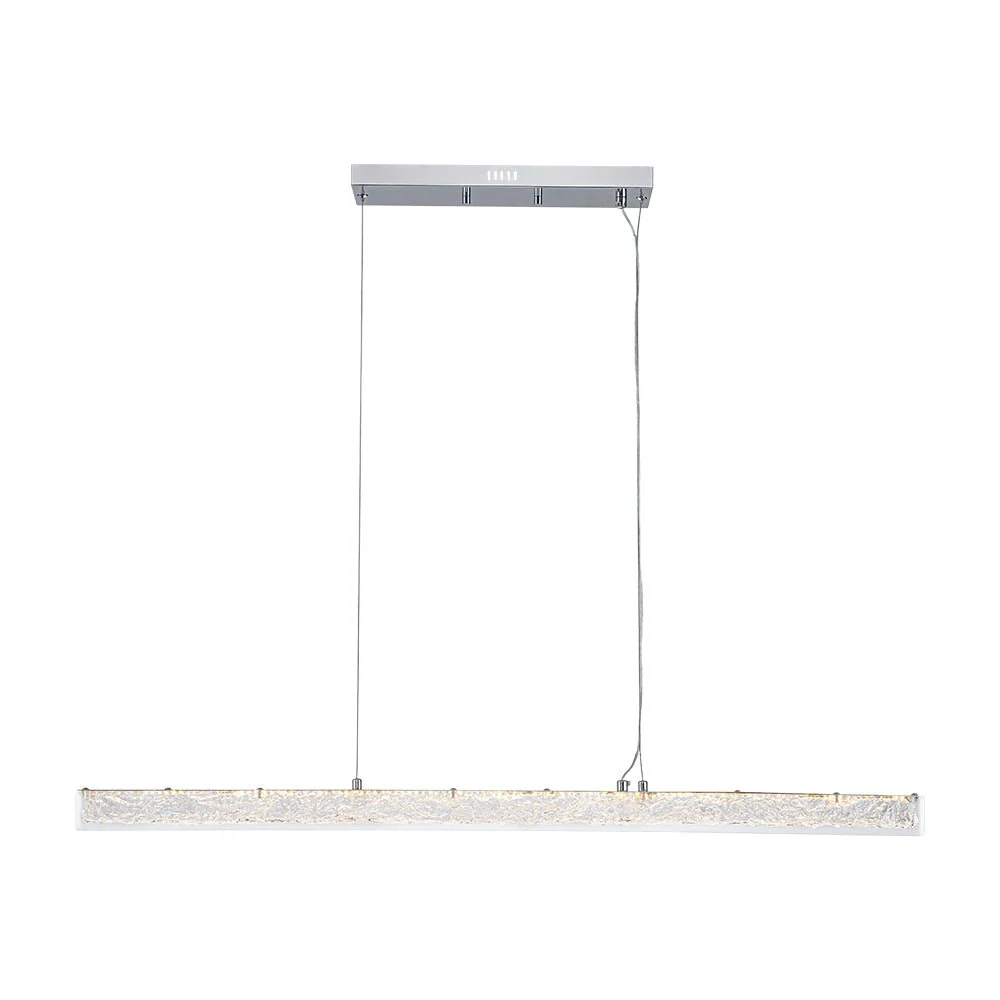 Crystal Resin Art Dimmable LED Linear Island Chandelier - Image 10