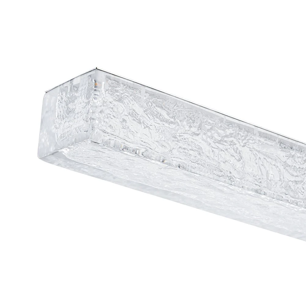 Crystal Resin Art Dimmable LED Linear Island Chandelier - Image 13