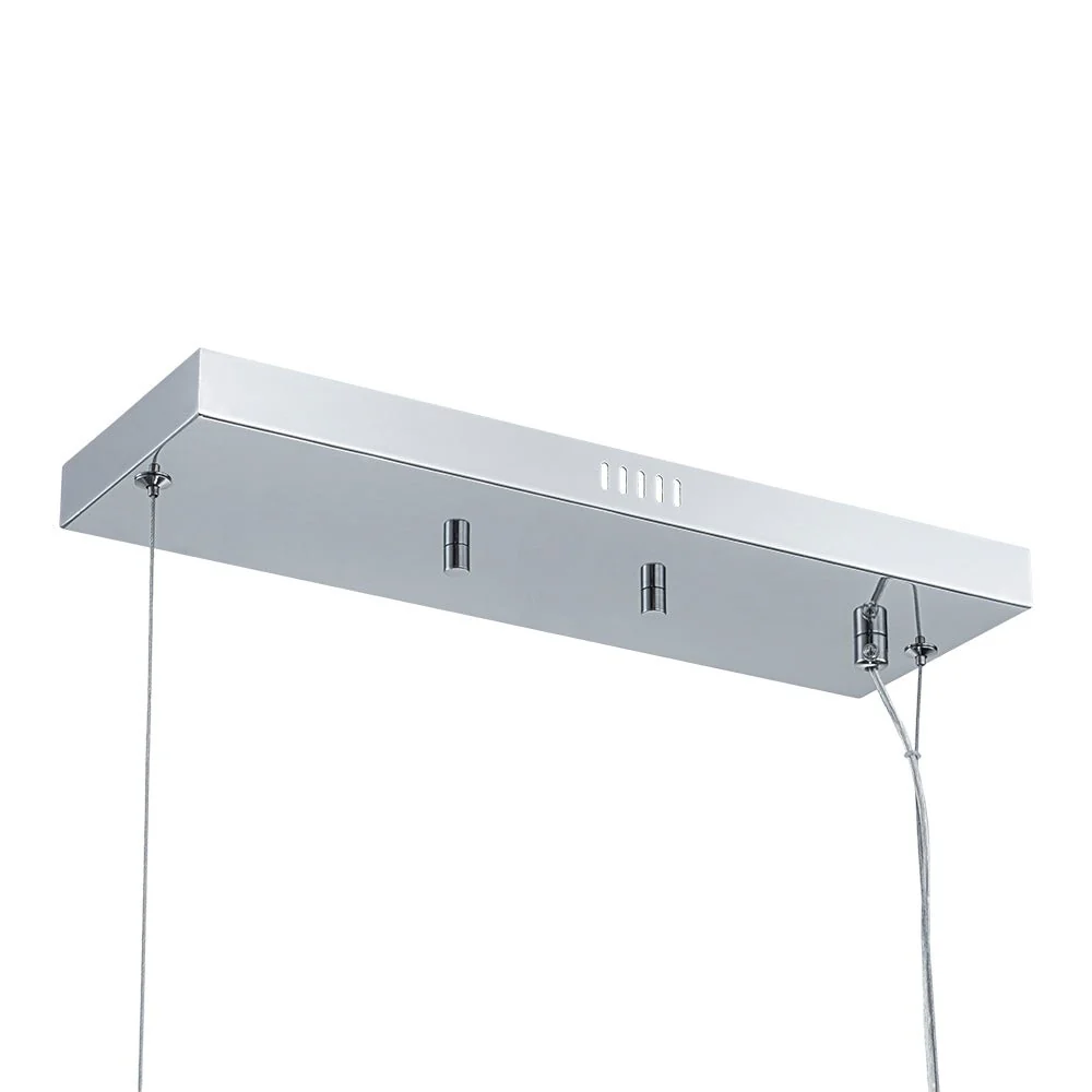Crystal Resin Art Dimmable LED Linear Island Chandelier - Image 15
