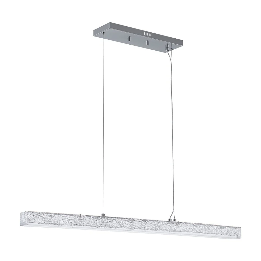 Crystal Resin Art Dimmable LED Linear Island Chandelier - Image 9