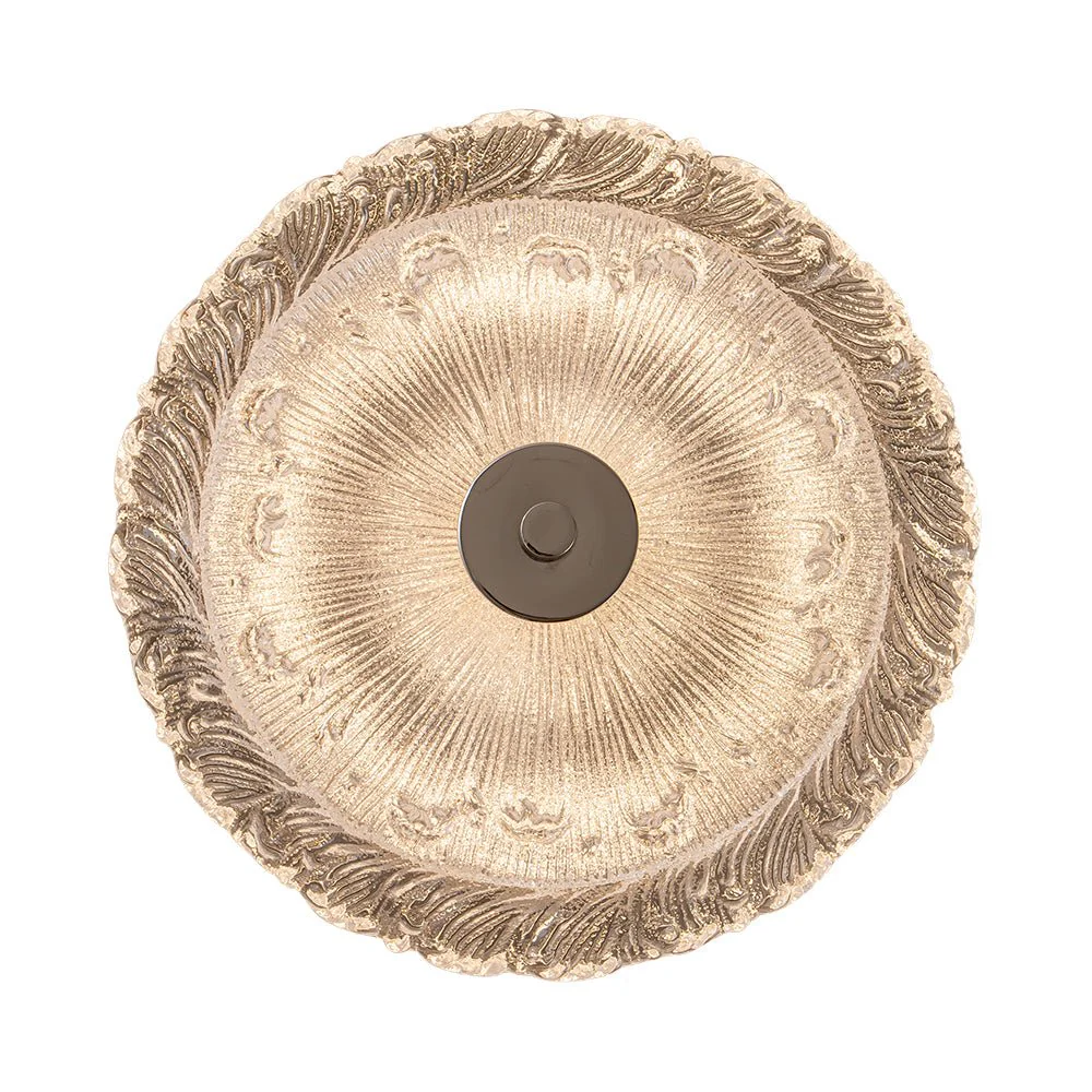 Decorative Clear Glazed Glass Round LED Ceiling Light - Image 7