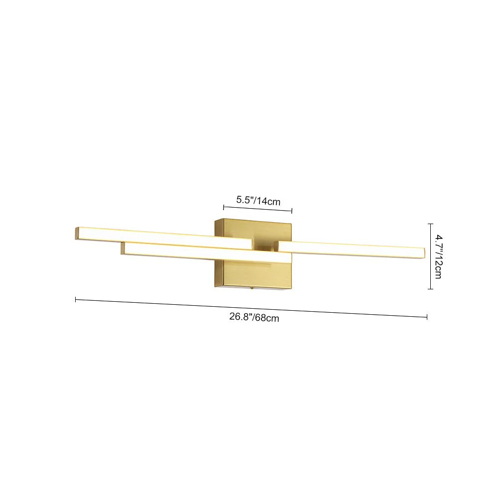 Designer 3-Light Tetris Linear Dimmable LED Vanity Wall Sconce - Image 5