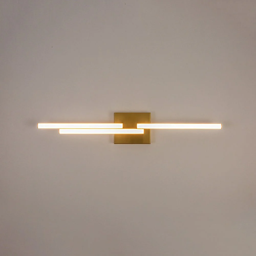 Designer 3-Light Tetris Linear Dimmable LED Vanity Wall Sconce - Image 9