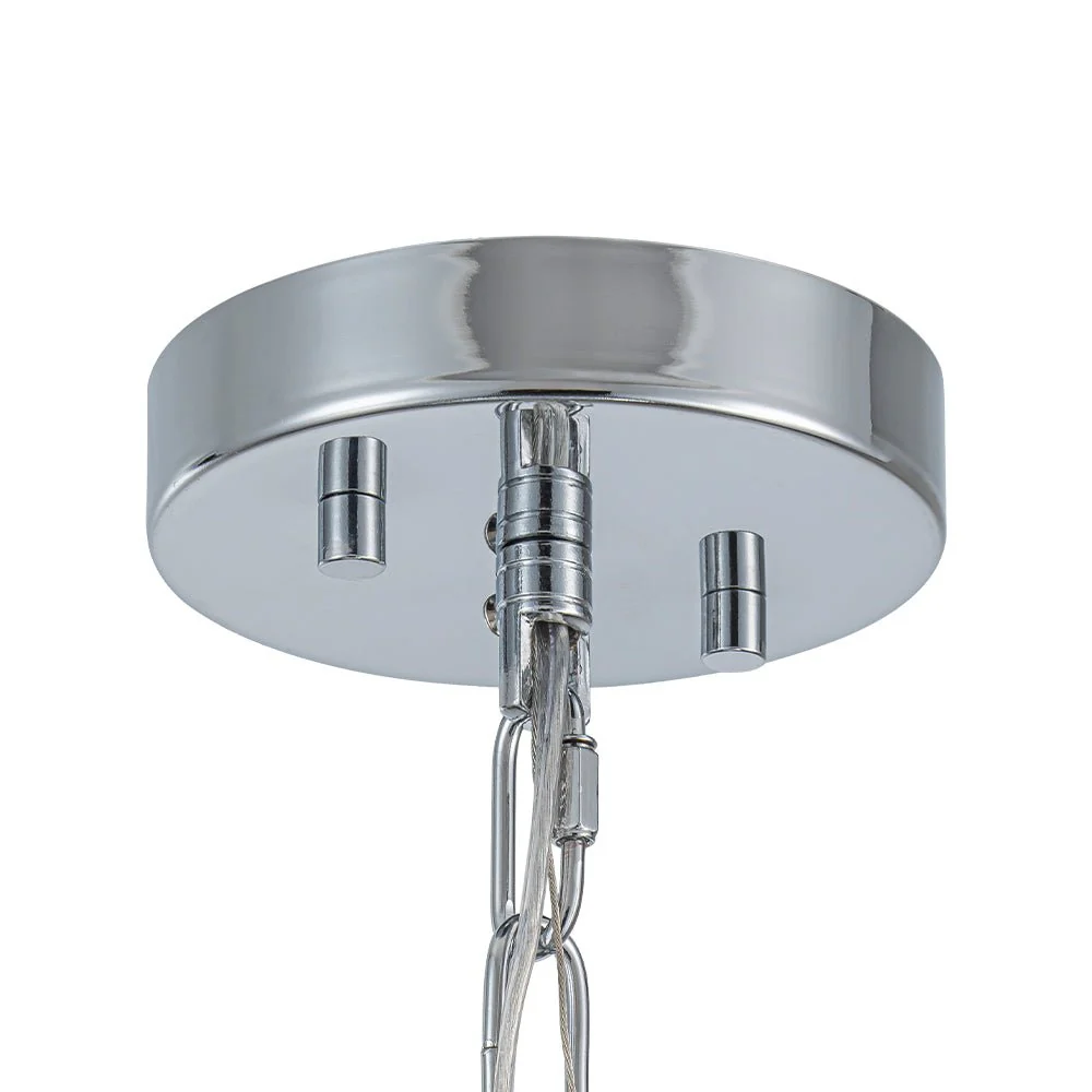 Designer Cluster Glass Globe Metal Dome Pendant Light - Image 28