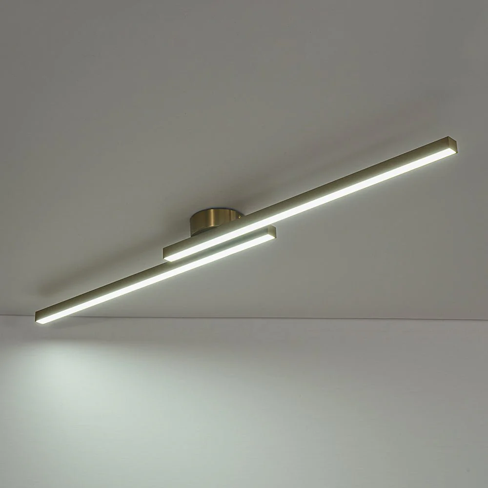 Dimmable 2-Light Long Strip Linear LED Flush Mount - Image 34