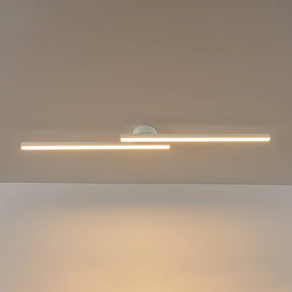 Dimmable 2-Light Long Strip Linear LED Flush Mount - Image 44