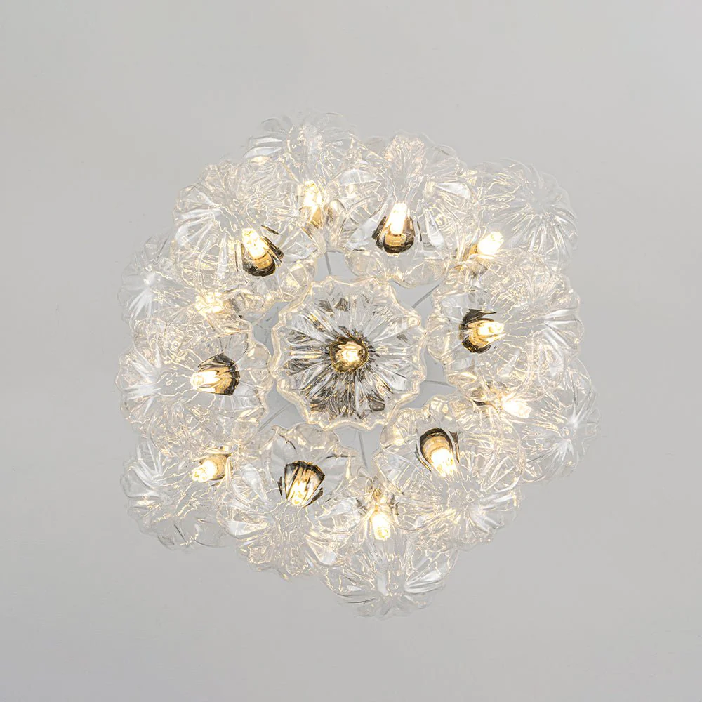 Dimmable Cluster Sculpture Texture Glass Globe Bubble Chandelier - Image 12