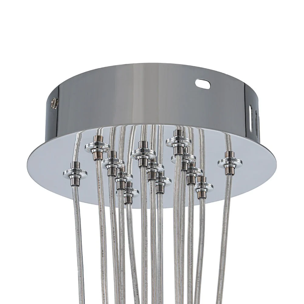 Dimmable Cluster Sculpture Texture Glass Globe Bubble Chandelier - Image 16