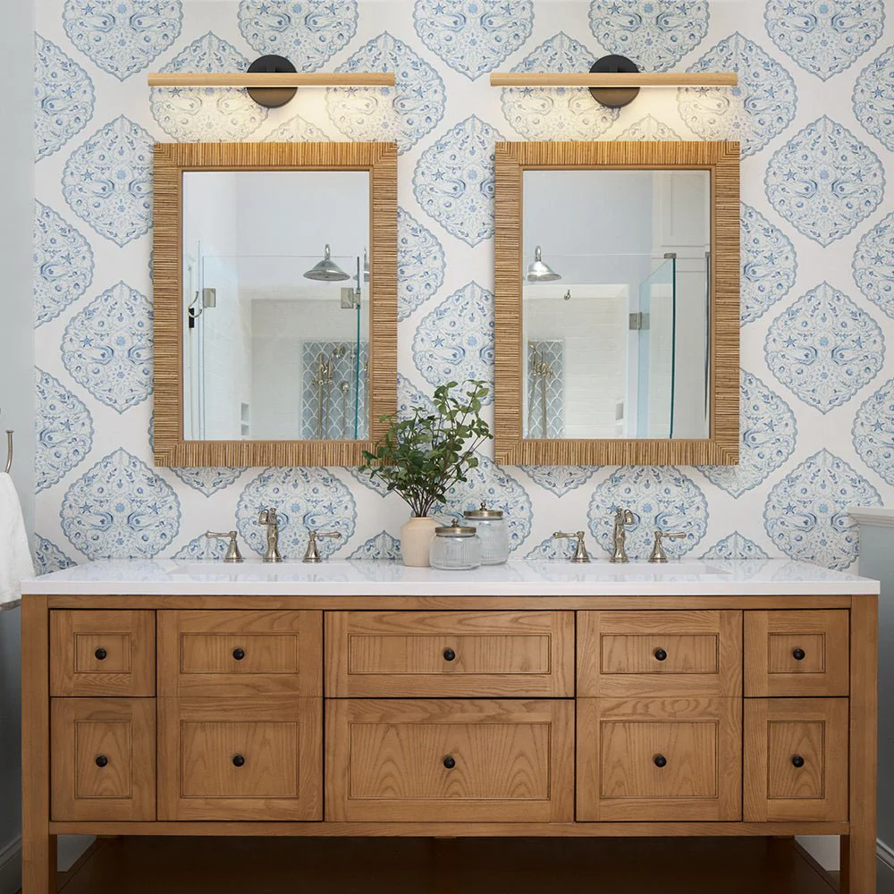 Dimmable LED Rotatable Linear Wooden Vanity Sconce Picture Light - Image 2