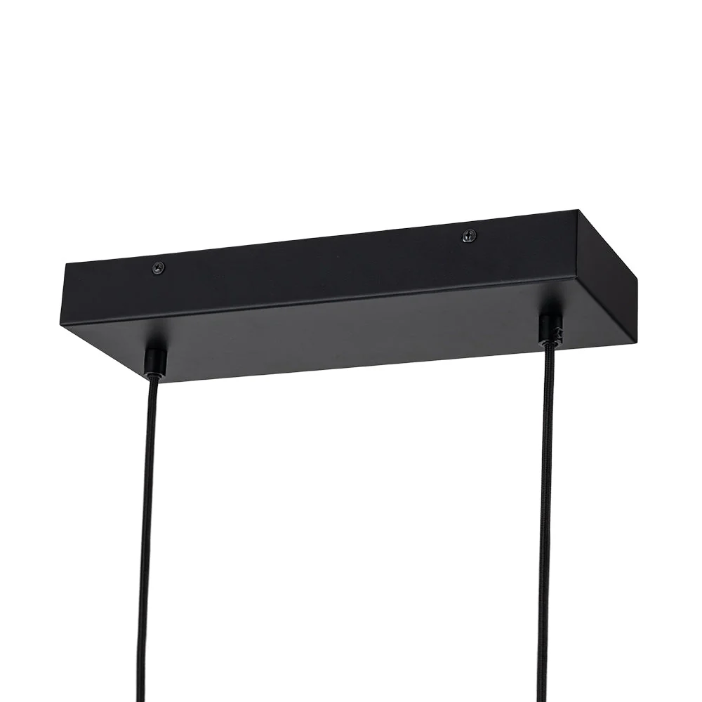 Dimmable LED Rustic Linear Oak Wood Kitchen Island Pendant - Image 22