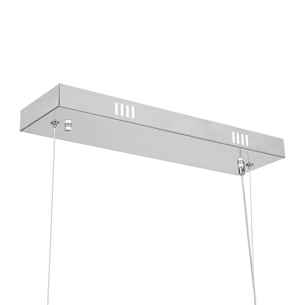Dimmable LED Twisted Crystal Linear Island Chandelier - Image 15