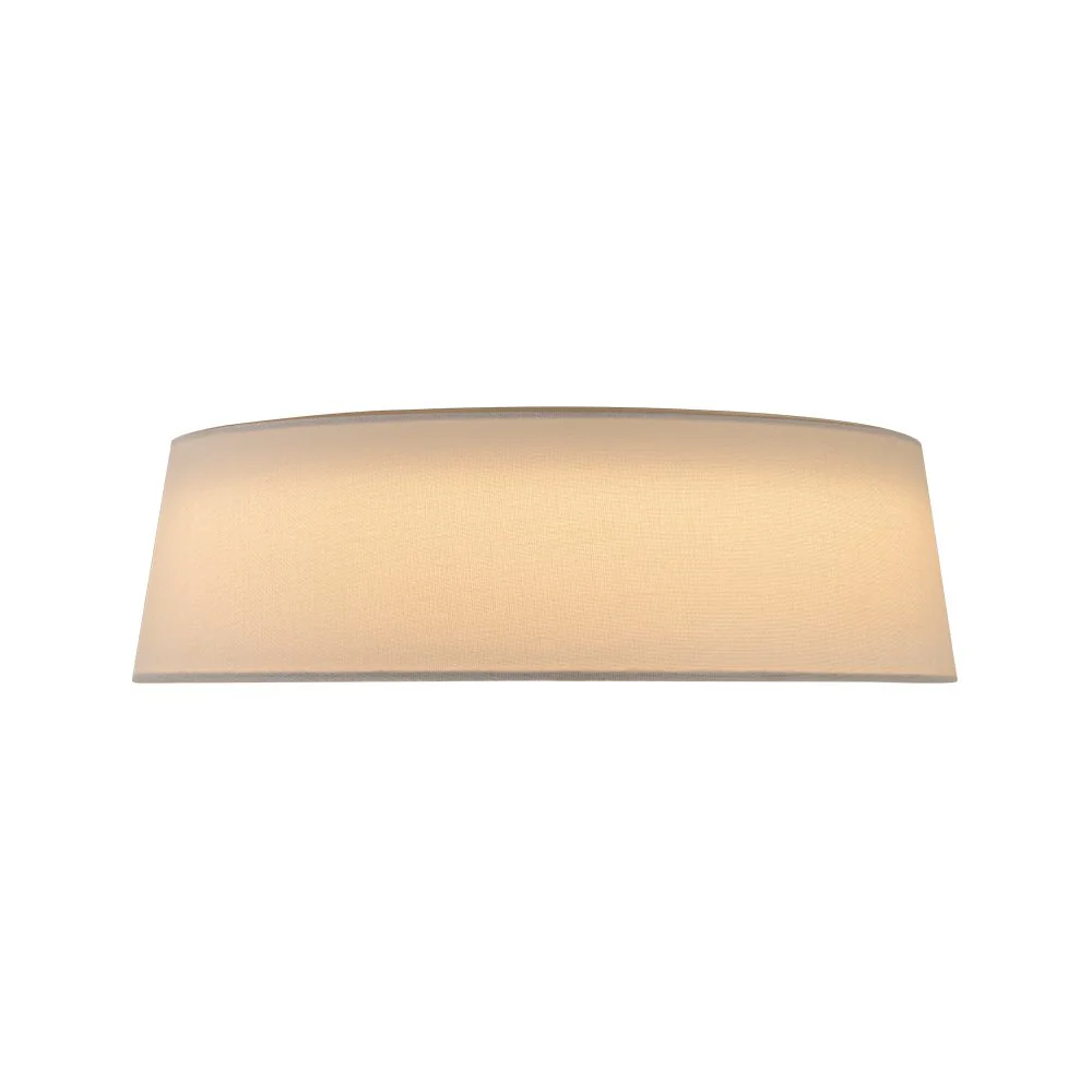 Dimmable LED White Fabric Milky Glass Drum Ceiling Light - Image 8